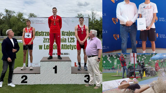 15 metrów i wicemistrzostwo Polski! Mieszkaniec gminy Walce zadebiutował też w reprezentacji Polski