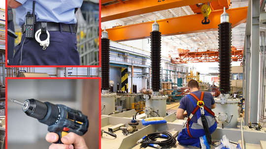 Elektronarzędzia w warsztacie – wiertarko-wkrętarka używana podczas prac technicznych