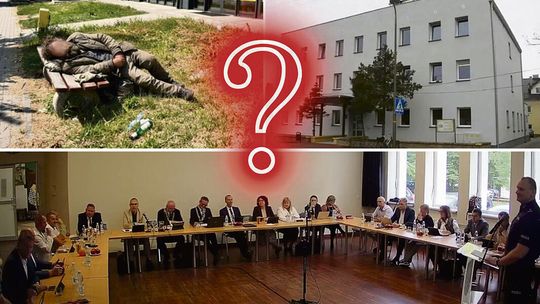 na zdjęciu Radny Marcin Misiewicz podczas sesji Rady Miejskiej w Krapkowicach apeluje o przywrócenie Izby Wytrzeźwień w regionie.