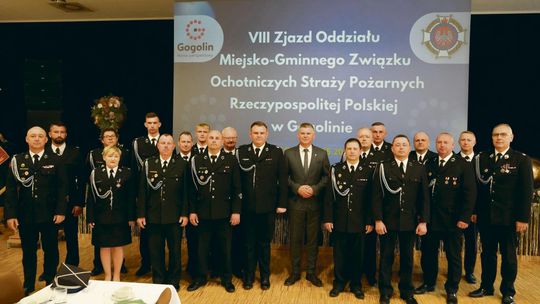 Gogolin ma nowy zarząd OSP. Prezesem został Błażej Kaptur, a Joachim Wojtala uhonorowany tytułem prezesa honorowego