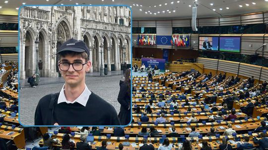 Mieszkaniec Oleszki odwiedził Parlament Europejski. Olivier Sojka w Brukseli dzięki programowi „Opolskie dla młodzieży”