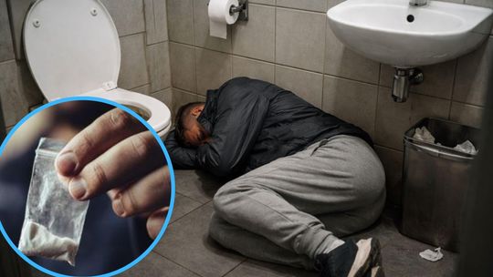 Nocleg w miejskim szalecie zakończony zarzutami. Przy 33-latku policja znalazła amfetaminę