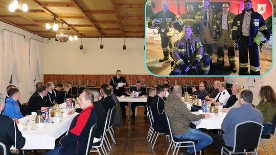 Nowe władze OSP Jasiona wybrane. Zebranie przerwał nagły wyjazd do pożaru Nowo wybrane władze OSP Jasiona podczas zebrania sprawozdawczo-wyborczego w styczniu 2026 roku.