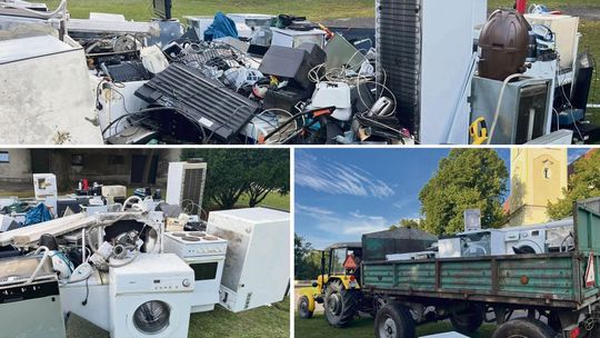 Oddali elektroodpady podczas parafialnej zbiórki