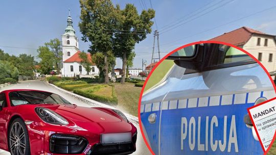 Porsche pędziło 154 km/h przez Kamień Śląski. 34-latek stracił prawo jazdy w kilka sekund
