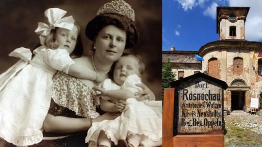 Archiwalne zdjęcie Muriel von Seherr-Thoss – amerykańskiej hrabiny mieszkającej w pałacu w Rozkochowie