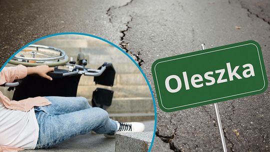 Spadł z wózka  i potrzebował pomocy