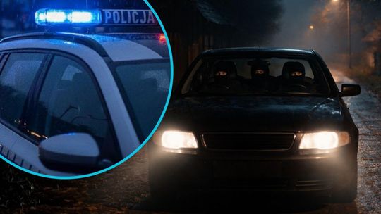 Steblów, policja, zamaskowane osoby, interwencja policji, powiat krapkowicki, bezpieczeństwo, podejrzany samochód tygodnik krapkowicki