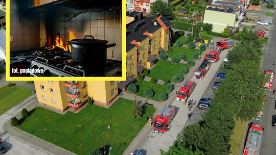 Zasnął przy kuchence z garnkiem z olejem i o mało nie spalił bloku. Sąsiedzi wyczuli dym