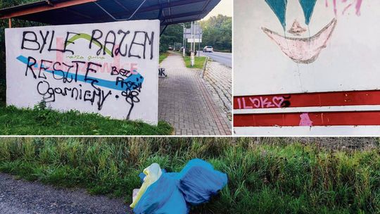 Zdewastowali przystanek w Zdzieszowicach. Burmistrz apeluje: „Czy to daje komuś szczęście i satysfakcję?”
