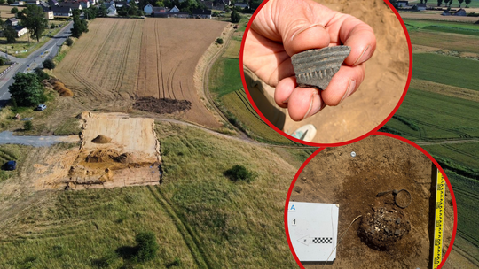 [ZDJĘCIA] Koparka odsłoniła cmentarz sprzed 3000 lat. Sensacyjne odkrycie w Choruli