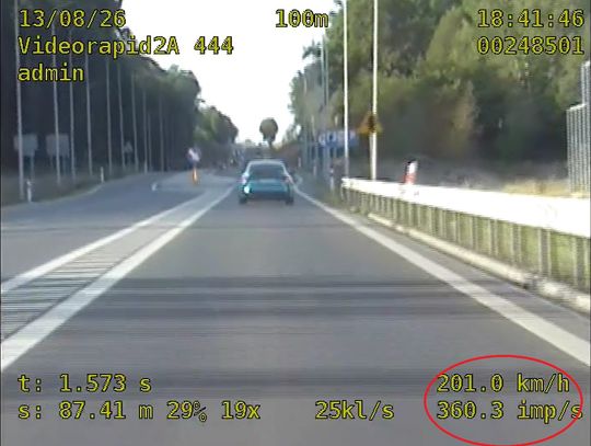 BMW zatrzymane przez policję po przekroczeniu prędkości na DK 45