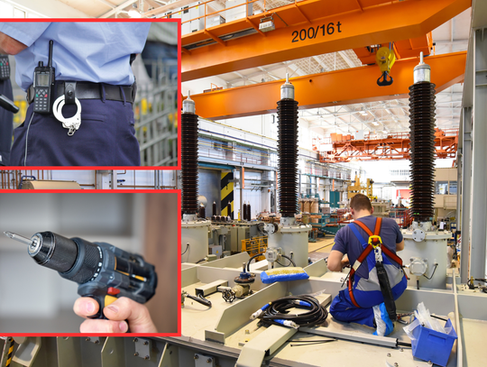 Elektronarzędzia w warsztacie – wiertarko-wkrętarka używana podczas prac technicznych