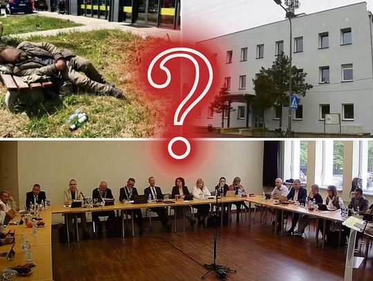 na zdjęciu Radny Marcin Misiewicz podczas sesji Rady Miejskiej w Krapkowicach apeluje o przywrócenie Izby Wytrzeźwień w regionie.