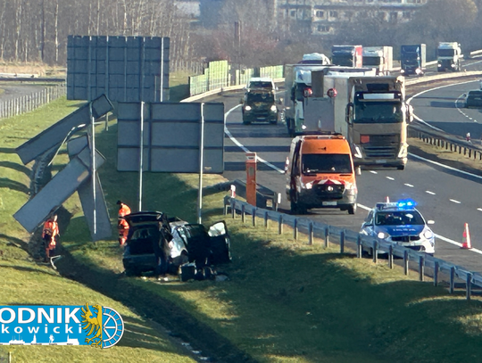 Dachowanie na autostradzie