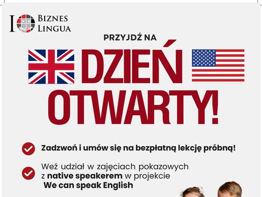 Dzień Otwarty w Bizneslingua w Krapkowicach – bezpłatne lekcje angielskiego z native speakerem