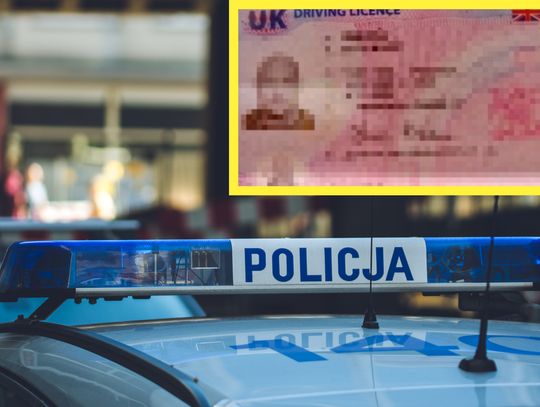 Policjanci z Krapkowic podczas kontroli kierowcy, który posługiwał się podrobionym prawem jazdy.