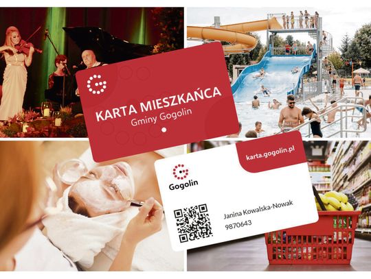 Przykładowa Karta Mieszkańca Gminy Gogolin uprawniająca do zniżek i ulg na lokalne usługi.