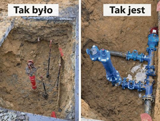 Prace modernizacyjne na sieci wodociągowej prowadzone przez KPW Gogolin w miejscowości Kamionek