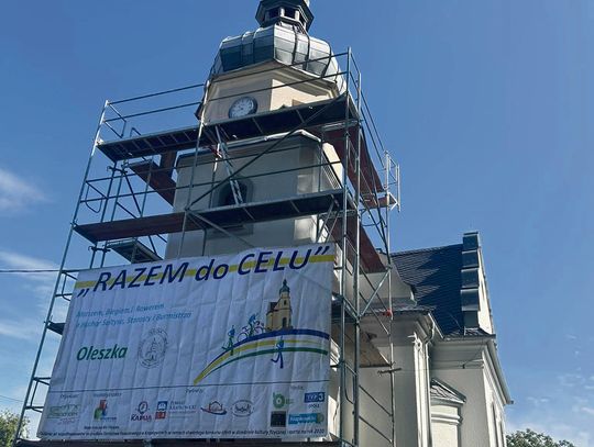 Odrestaurowana Kaplica Nawiedzenia Najświętszej Maryi Panny w Oleszce po zakończeniu prac renowacyjnych