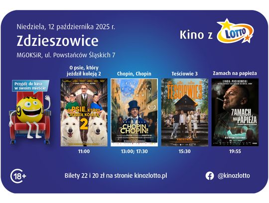 Kino z LOTTO rusza w Polskę! Premierowe seanse i akcja społeczna w Zdzieszowicach
