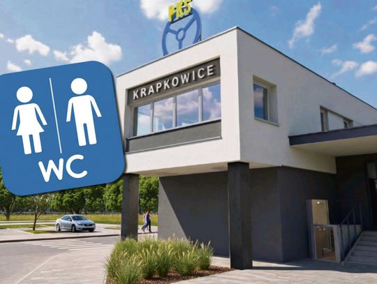 Nowe Centrum Przesiadkowe w Krapkowicach, w którym będzie ogólnodostępna toaleta