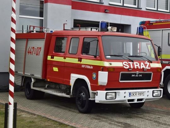 Wóz strażacki MAN z OSP Steblów, który zostanie przekazany do partnerskiego miasta Rohatyn