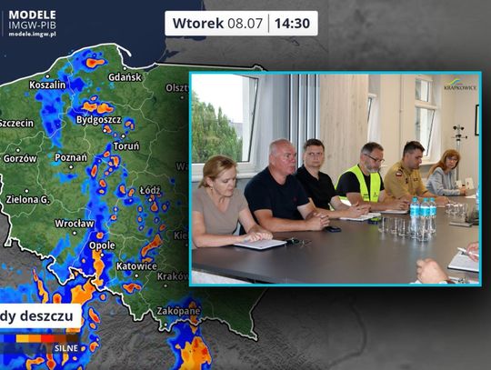 Krapkowice przygotowują się na silne opady deszczu