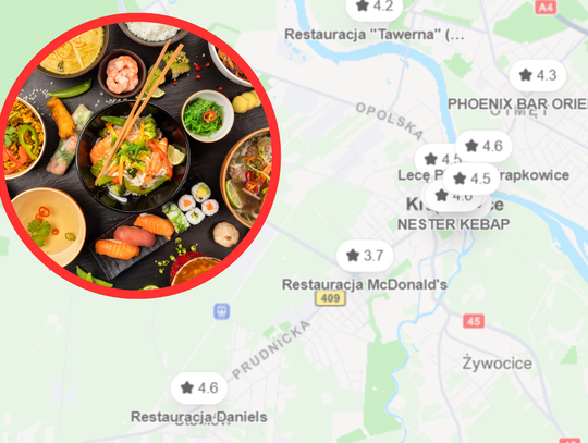 mapa i ranking restauracji powiat krapkowicki – Krapkowice Gogolin Zdzieszowice Walce Strzeleczki najlepsze miejsca gdzie zjeść