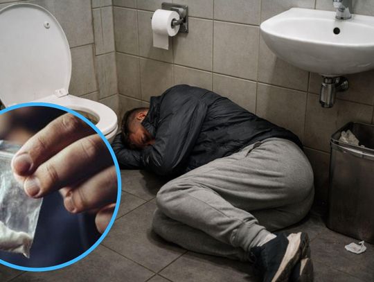 Nocleg w miejskim szalecie zakończony zarzutami. Przy 33-latku policja znalazła amfetaminę