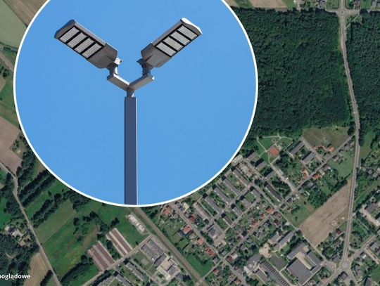 Ul. Góry Św. Anny w Zdzieszowicach, gdzie zostanie przebudowane oświetlenie uliczne i zamontowane energooszczędne lampy LED.