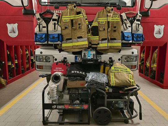 Nowy sprzęt wzmocnił bezpieczeństwo i gotowość strażaków