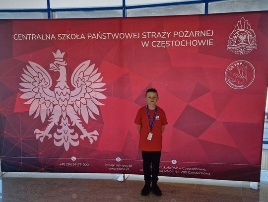 Uczestnicy finału Ogólnopolskiego Turnieju Wiedzy Pożarniczej w Centralnej Szkole PSP w Częstochowie