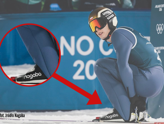 Specjalistyczne buty do skoków narciarskich szyte w Krapkowicach, w których polscy skoczkowie zdobyli olimpijskie medale podczas igrzysk we Włoszech.