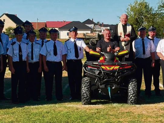 Quad ratowniczy OSP Łowkowice — nowy pojazd terenowy do akcji w trudno dostępnych miejscach.