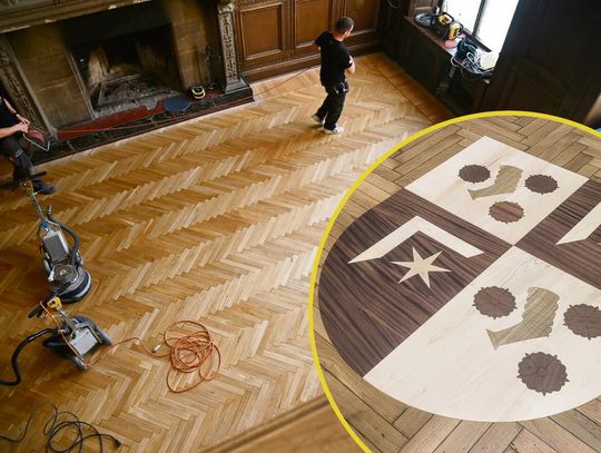 Parkiety pałacowe odzyskały swój dawny blask