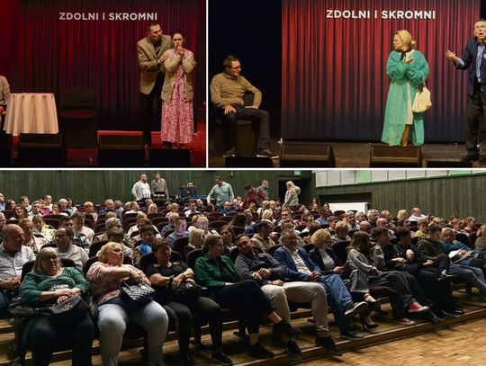 Kabaret „Zdolni i Skromni” podczas występu w MGOKSiR w Zdzieszowicach