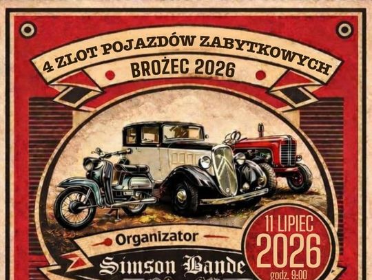 Zabytkowe motocykle i motorowery podczas IV Zlotu Pojazdów Zabytkowych w Brożcu organizowanego przez Simson Bande