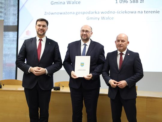 Podpisanie umowy o dofinansowanie z KPO na inwestycje wodno-kanalizacyjne w gminie Walce