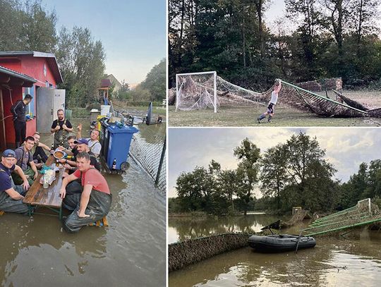 Porwana bramka  i ogrom zniszczeń