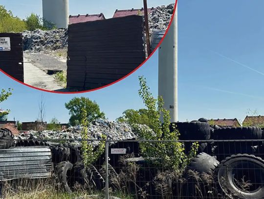 Nielegalne składowisko odpadów przy ul. Opolskiej w Krapkowicach