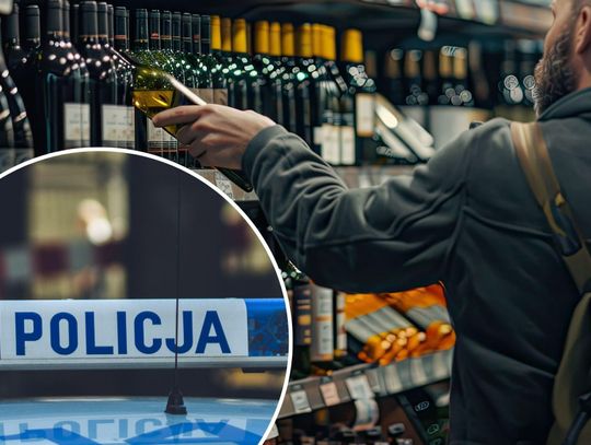 Rozbój w Krapkowicach: 45-latek ukradł alkohol i zaatakował ochroniarza