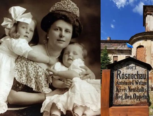 Archiwalne zdjęcie Muriel von Seherr-Thoss – amerykańskiej hrabiny mieszkającej w pałacu w Rozkochowie
