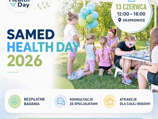 Samed Health Day 2026 już 13 czerwca! Bezpłatne badania, konsultacje specjalistów i sport dla całych rodzin