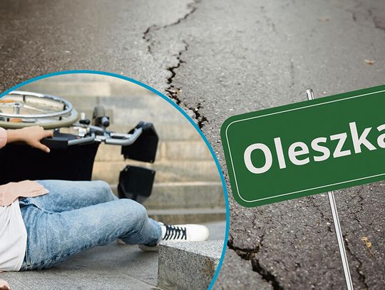 Spadł z wózka  i potrzebował pomocy