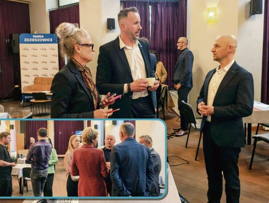 Spotkanie przedsiębiorców z burmistrzem Zdzieszowic podczas panelu branżowego