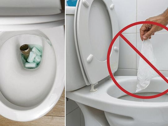 Zapchana kanalizacja i prace naprawcze – skutki wrzucania odpadów do toalety w Zdzieszowicach.