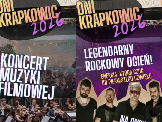 Scena plenerowa podczas Dni Krapkowic z publicznością i koncertami w centrum miasta.