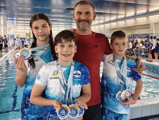 UKS Delfin Krapkowice z 14 medalami w Dobrodzieniu
