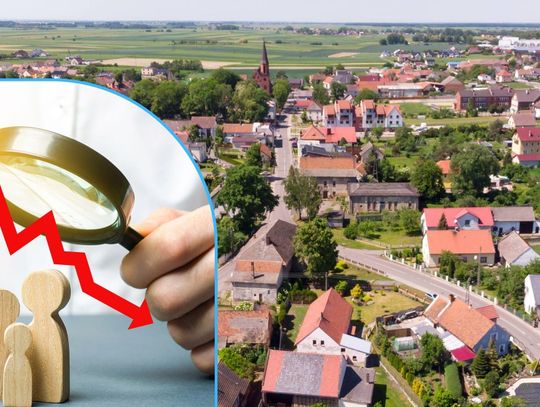 Statystyki demograficzne gminy Walce pokazujące spadek liczby mieszkańców i wysoki ubytek naturalny w latach 2024–2025.